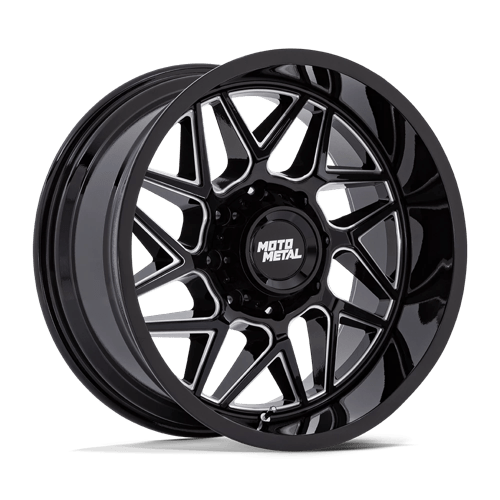 Moto Metal MO812 TURBINE GLOSS BLACK MILLED