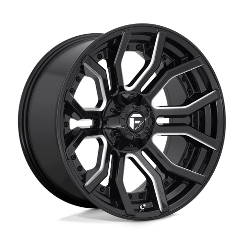 Fuel 1PC D711 RAGE GLOSS BLACK MILLED