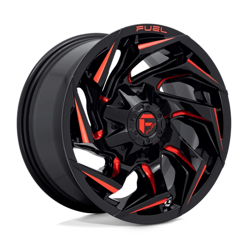 Fuel 1PC D755 REACTION GLOSS BLACK MILLED W/ RED TINT