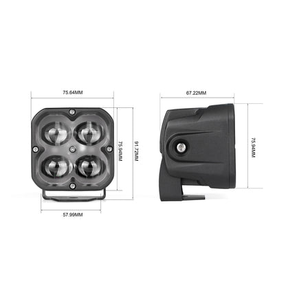 POD 3" antibrouillard jaune 620 lumens