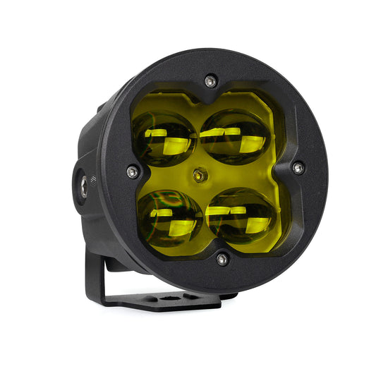 POD 3" rond rantibrouillard jaune 620 lumens