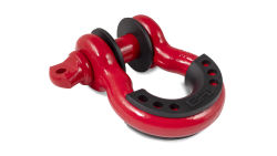 Manille rouge 3/4" avec isolants noir Body Armor