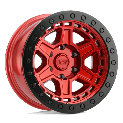 Black Rhino RENO CANDY RED W/ BLACK RING & BOLTS