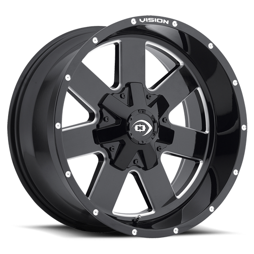 Vision 411 ARC Gloss Black Milled Spoke